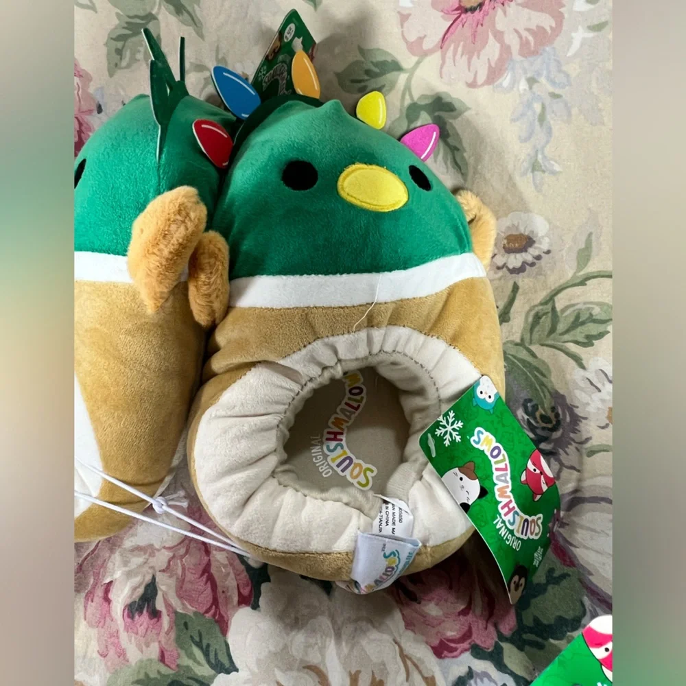 Squishmallows Festive Green Plush with Colorful Accents